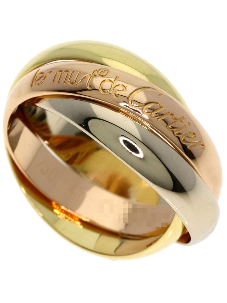 Cartier 47 Ring 18k Yellow Gold 18k Pink 18k White
